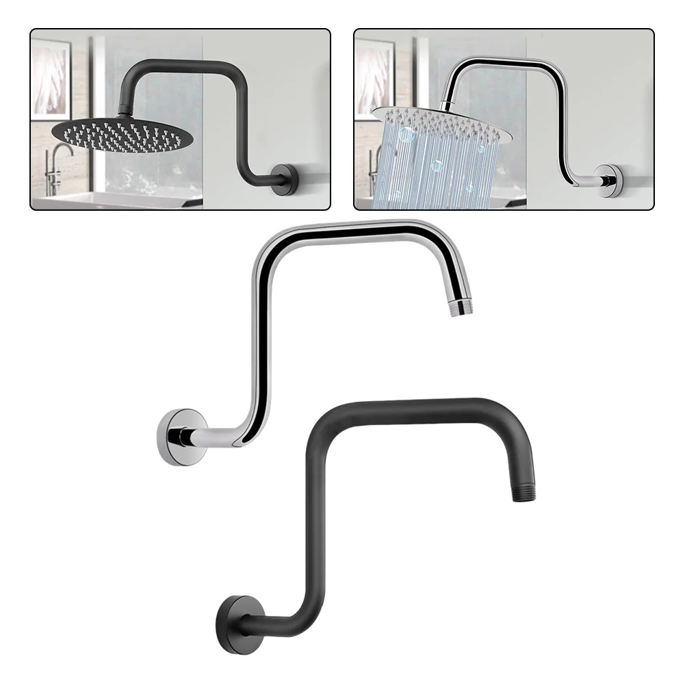 13'' Wall Mounted-Shower Arms Stainless Steel Shower Head Extension Silver Black Bathroom Hardware Shower-Head Bar
13'' Wall Mounted-Shower Arms Stainless Steel Shower Head Extension Silver Black Bathroom Hardware Shower-Head Bar