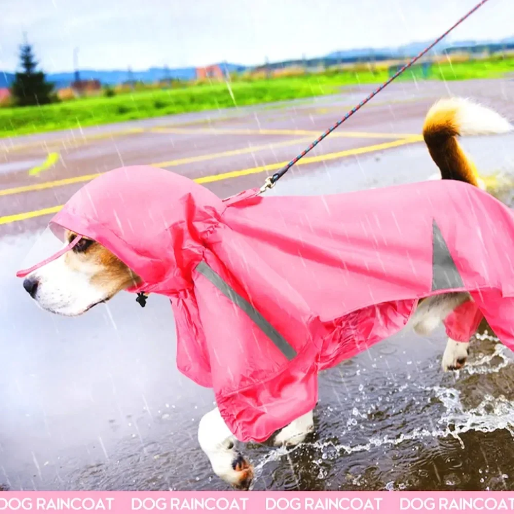 

Тедди собака PU питомец новый корги маленькая Куртка Съемная одежда Средний Водонепроницаемый дождевик светоотражающий шторм