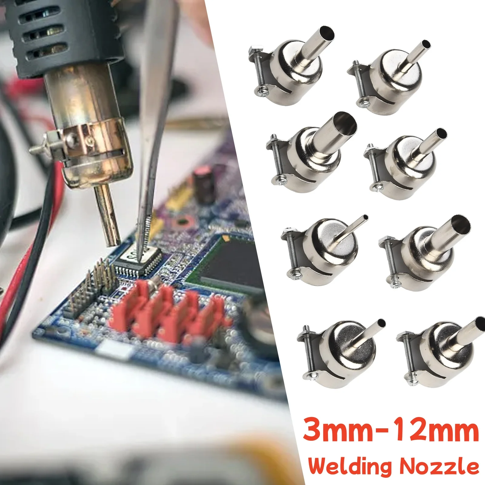 3mm-12mm Soldering Station Hot Air Stations Nozzles Fit For 850 852D 898 Soldering Station Hot Air Welding Nozzle Tool Parts
3mm-12mm Soldering Station Hot Air Stations Nozzles Fit For 850 852D 898 Soldering Station Hot Air Welding Nozzle Tool Parts