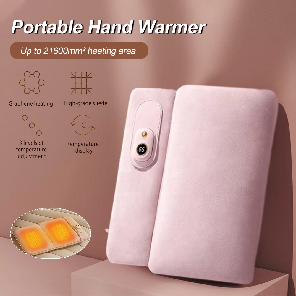 1PCS Portable Electric Heating Pad Water-Free Hand Warmer Suede Cover Folding Heating Pad USB Power 3 Temp Settings Hand Warmers
1PCS Portable Electric Heating Pad Water-Free Hand Warmer Suede Cover Folding Heating Pad USB Power 3 Temp Settings Hand Warmers