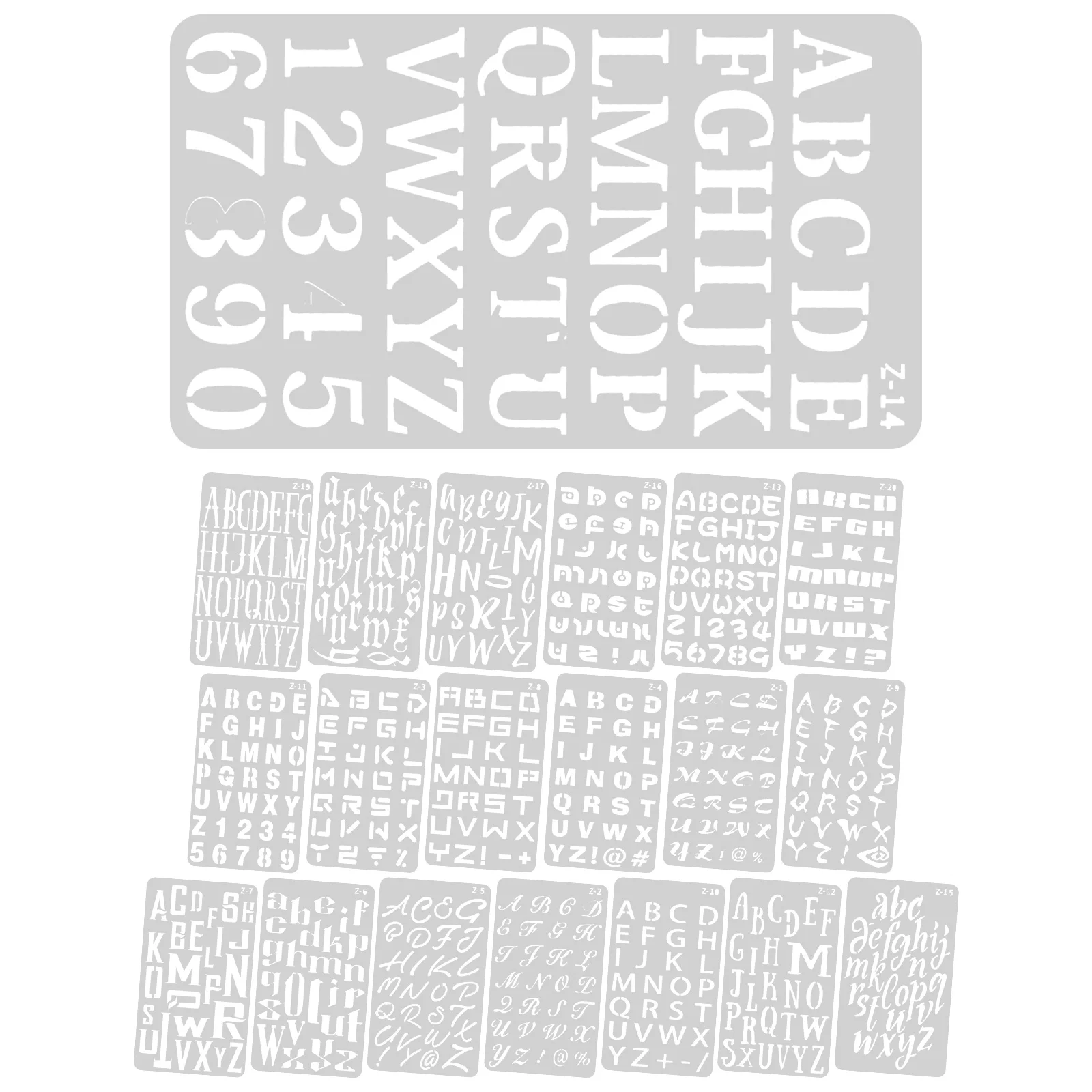 20 Sheets of Painting Stencils for Painting on Wood Reusable Craft Stencils Letters Plastic Letters Stencils ( )
20 Sheets of Painting Stencils for Painting on Wood Reusable Craft Stencils Letters Plastic Letters Stencils ( )