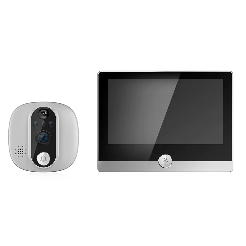 4.3 Inch TUYA WiFi LCD Screen Digital Doorbell 1080P Intercom Night Vision Electronic Peephole Door Camera Viewer
4.3 Inch TUYA WiFi LCD Screen Digital Doorbell 1080P Intercom Night Vision Electronic Peephole Door Camera Viewer