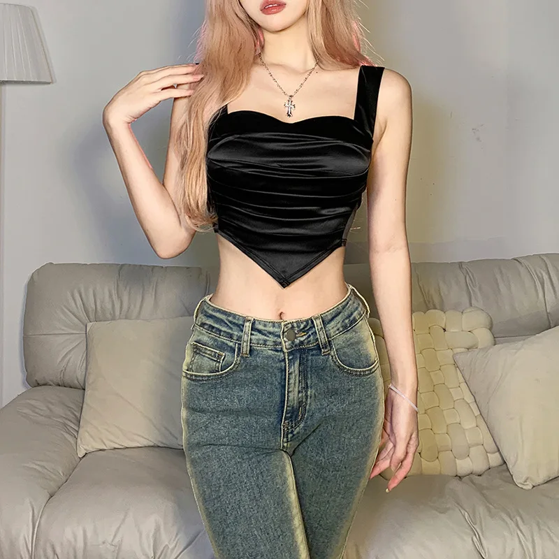 2023 Spring New Women's Solid Color Slim Fit Street Fashion Strap Sexy Backless Tank Top
2023 Spring New Women's Solid Color Slim Fit Street Fashion Strap Sexy Backless Tank Top