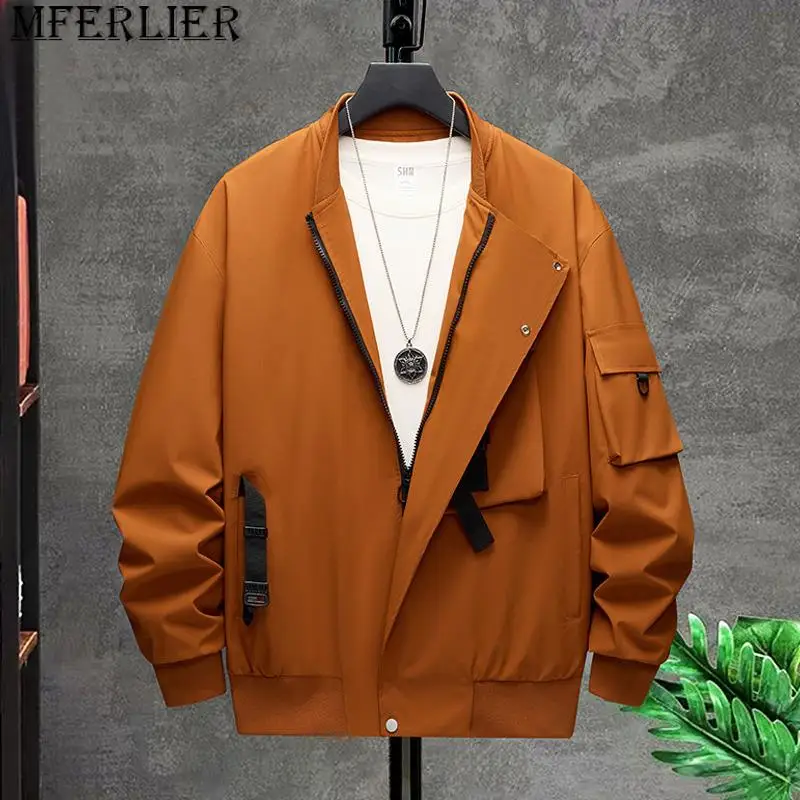 Spring and Autumn Trend Men's Handsome Solid Color Fashion Baseball Neck Jacket Plus Size Loose Casual Coat 9xl 155kg
Spring and Autumn Trend Men's Handsome Solid Color Fashion Baseball Neck Jacket Plus Size Loose Casual Coat 9xl 155kg