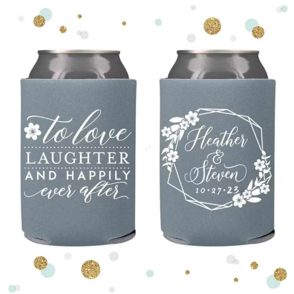 To Love Laughter and Happily Ever After -Custom Wedding Can Cooler- Personalized Wedding Favors,Beverage Insulators,Beer Huggers
To Love Laughter and Happily Ever After -Custom Wedding Can Cooler- Personalized Wedding Favors,Beverage Insulators,Beer Huggers