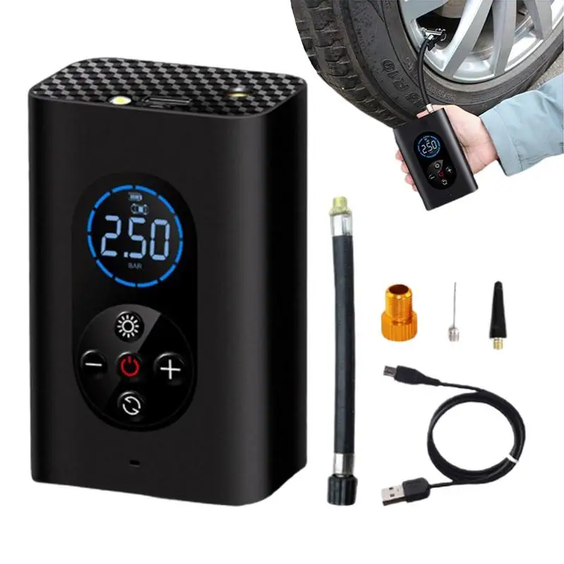 

Car Tire Inflatable Air Pump Mini Electrical Air Pump Portable Inflator Wireless Compressor Pump For Car Motorcycle cycle Trucks