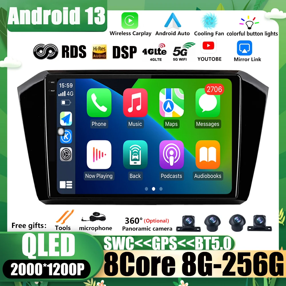 Автомагнитола для VW passat B8 2015-2020, 10,1 дюйма, Android 13, GPS, AHD, мультимедиа, BT, Wi-Fi, DSP, 4G
Автомагнитола для VW passat B8 2015-2020, 10,1 дюйма, Android 13, GPS, AHD, мультимедиа, BT, Wi-Fi, DSP, 4G