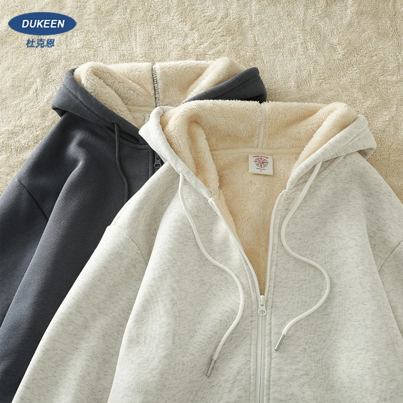 

500G Lamb Cashmere Autumn/winter Hoodie Jacket