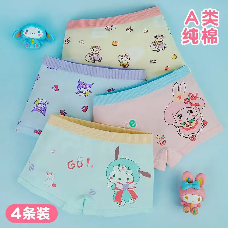 Hello Kitty Kuromi Sanrio Anime Kawaii Pure Cotton Children Underwear Pants Baby Cute My Melody Sweet Underpants Toys for Kids
Hello Kitty Kuromi Sanrio Anime Kawaii Pure Cotton Children Underwear Pants Baby Cute My Melody Sweet Underpants Toys for Kids