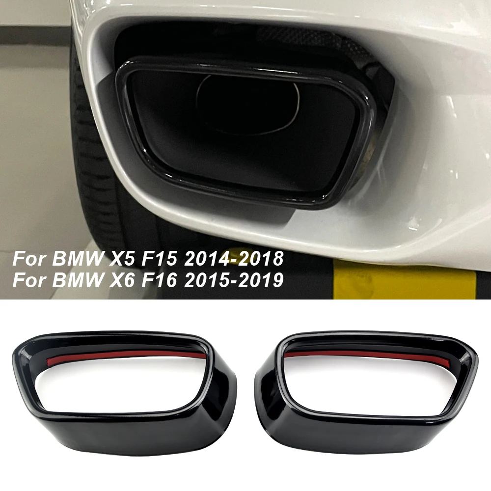 For BMW M sports version X5 F15 X6 F16 2014-19 stainless steel black car exhaust pipe cover 1Set Automobiles Tail Throat
For BMW M sports version X5 F15 X6 F16 2014-19 stainless steel black car exhaust pipe cover 1Set Automobiles Tail Throat