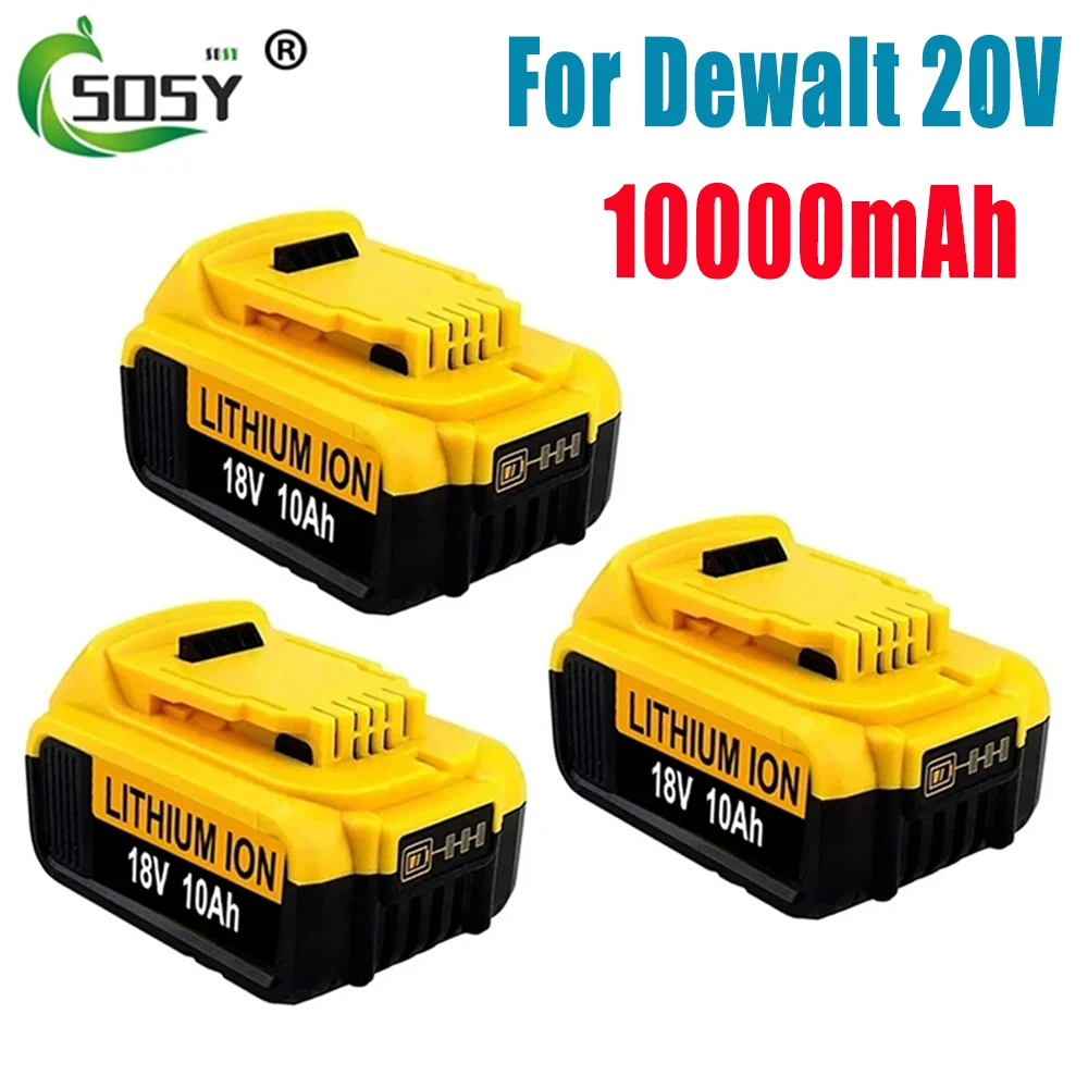 

1-3 шт., сменная батарея для электроинструмента DeWalt DCB184 DCB181 DCB182 DCB200 20 в 8A 18 в 18 в