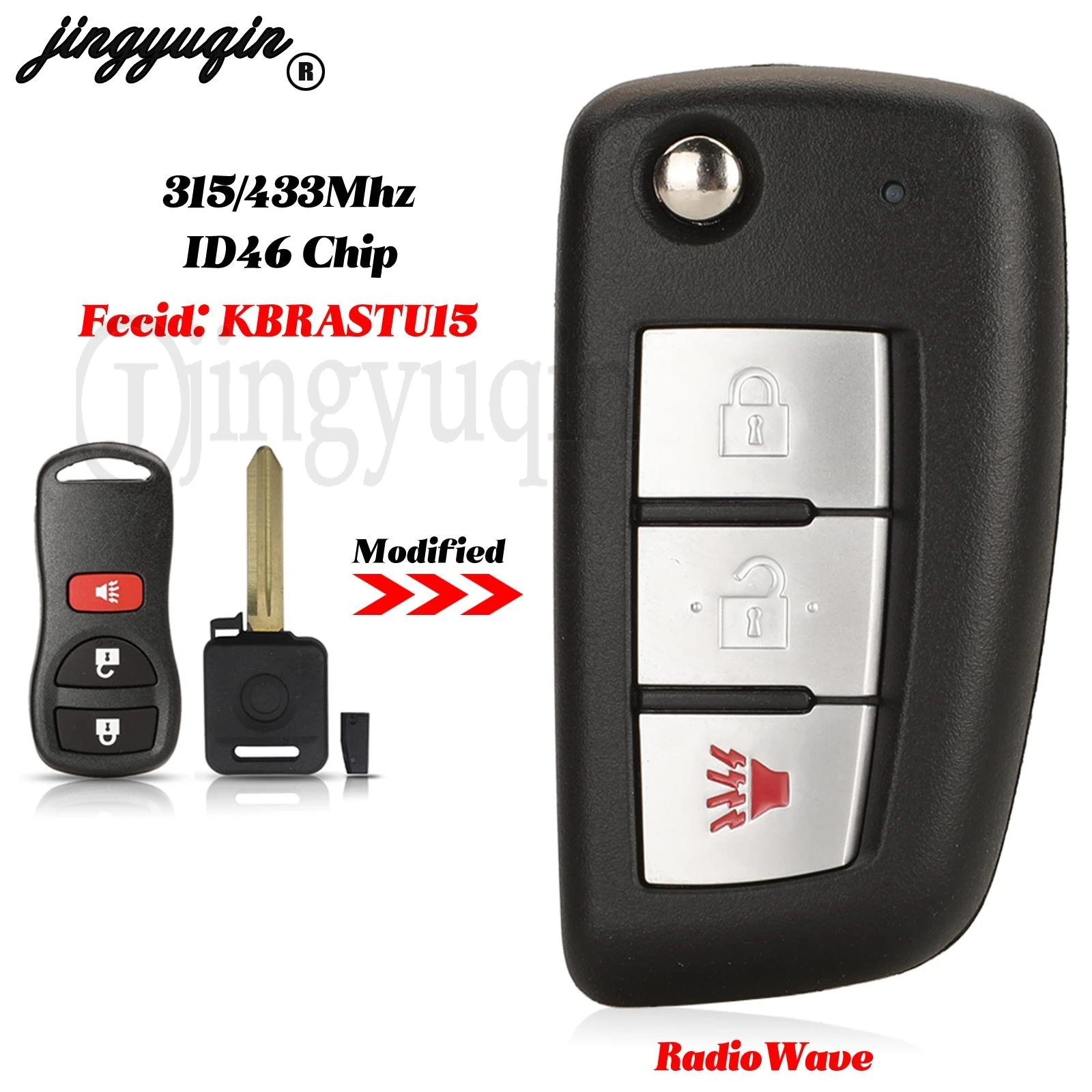 Jingyuqin для Infiniti FX35 FX45 QX4 Armada Frontier Murano Teana X-trail FOB 315/433 МГц ID46 чип KBRASTU15 дистанционный Автомобильный ключ
Jingyuqin для Infiniti FX35 FX45 QX4 Armada Frontier Murano Teana X-trail FOB 315/433 МГц ID46 чип KBRASTU15 дистанционный Автомобильный ключ