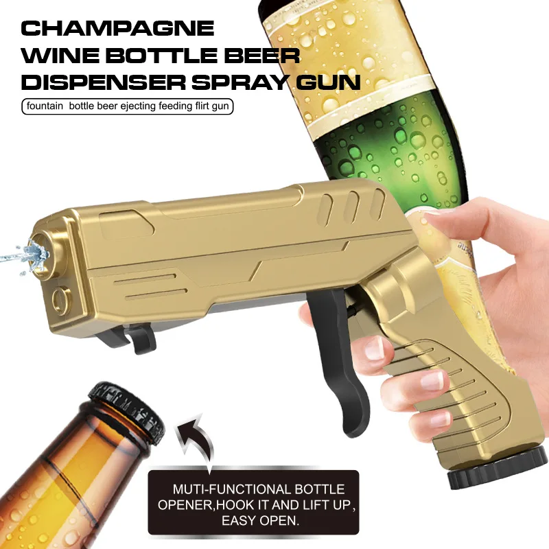 

Champagne Gun Wine Sprayer Pistol Beer Bottle Durable Spray Gun Plastic Version stopper Ejector Pop it Kitchen Bar Tools