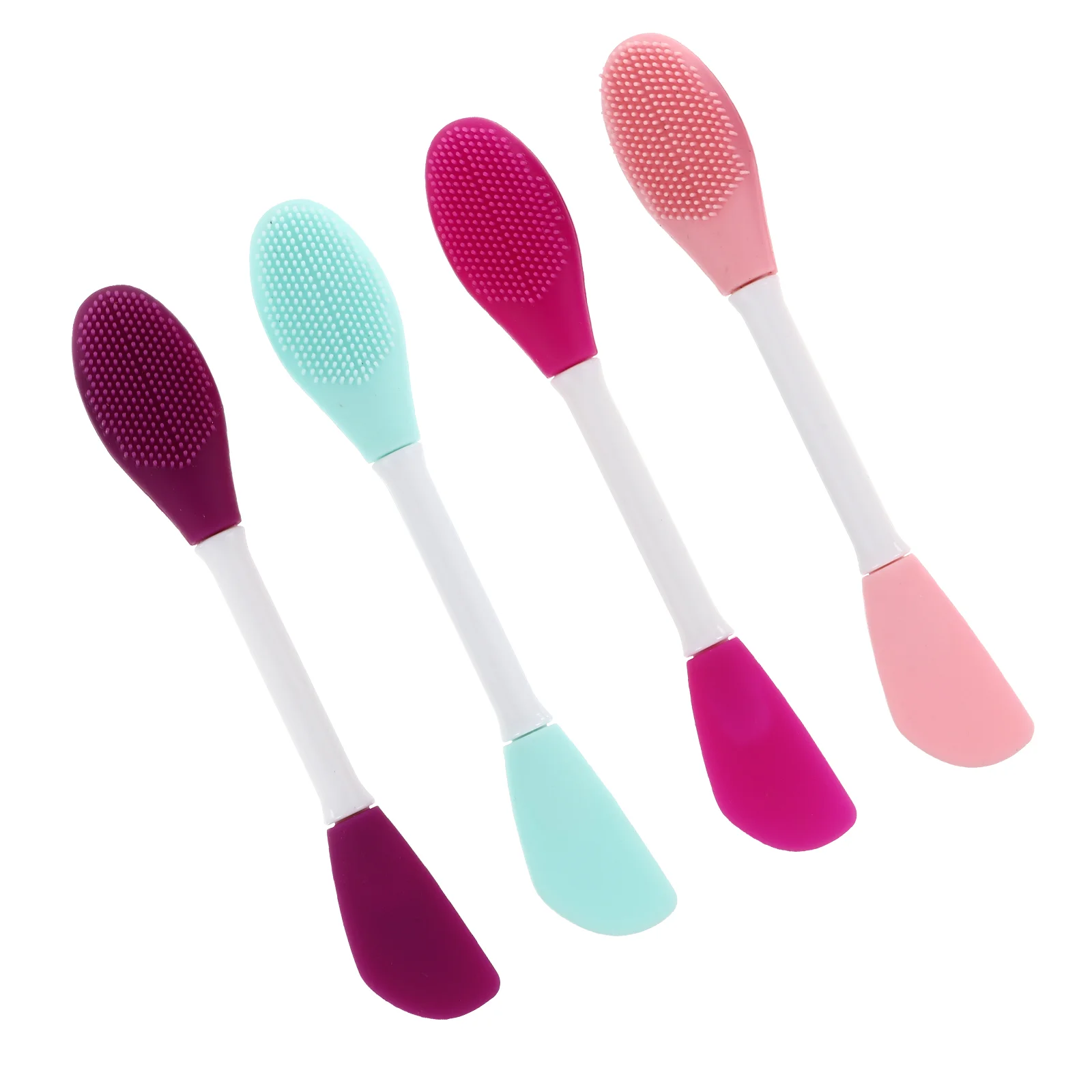 

4 Pcs Silicone Mask Brush Tools DIY Hand Skin Care Beauty Supplies Silica Gel Sink Mud Applicators Miss Lip