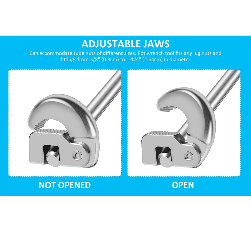 Telescopic Basin Sink Wrench Adjustable Jaw 3/8 To 1-1/4 Extendable Handle Hand Tools Adjustable Wrenches Workshop Equipment
Telescopic Basin Sink Wrench Adjustable Jaw 3/8 To 1-1/4 Extendable Handle Hand Tools Adjustable Wrenches Workshop Equipment