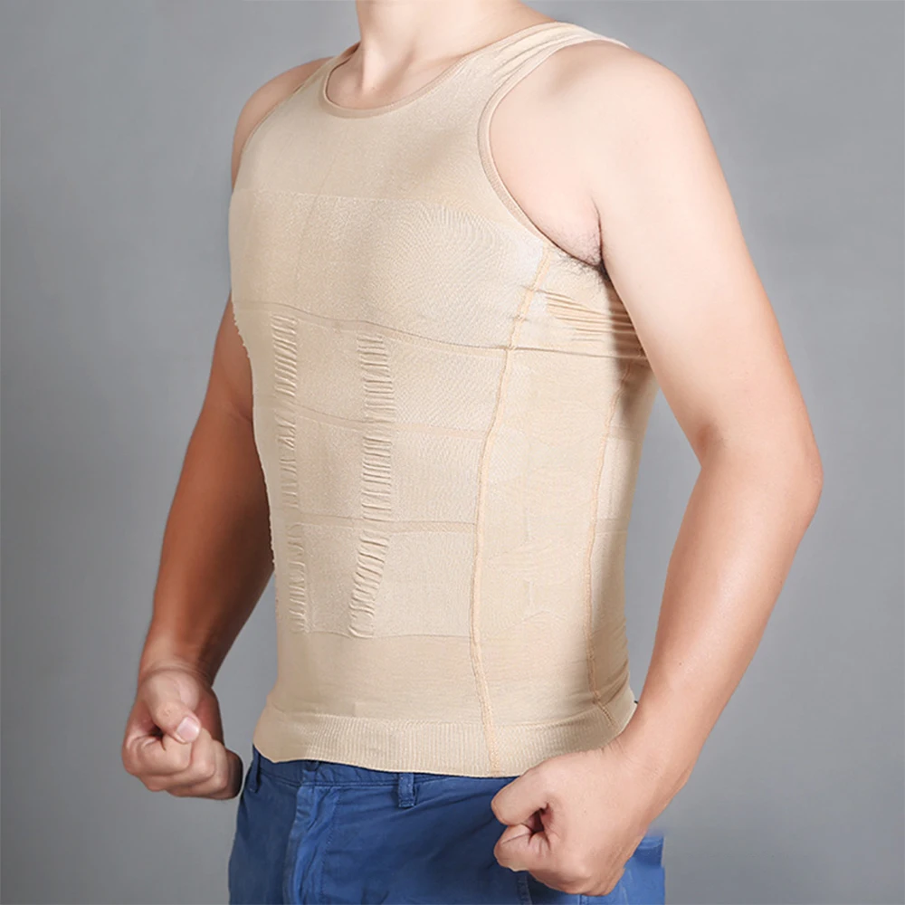 Men Slimming Body Shaper Tummy Control Compression Vest Sexy Underwear Shirt Top Trainer Posture Shirt Elastic Boobs Gym Vests
Men Slimming Body Shaper Tummy Control Compression Vest Sexy Underwear Shirt Top Trainer Posture Shirt Elastic Boobs Gym Vests