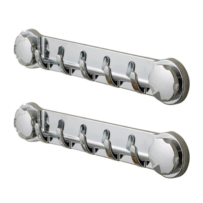 2PCS Multifunctional Bathroom Wall Hooks Drill-Free Towel Rack Wall Mounted Robe Coat Bath Towel Hooks Hanger Rail Bar Durable 
2PCS Multifunctional Bathroom Wall Hooks Drill-Free Towel Rack Wall Mounted Robe Coat Bath Towel Hooks Hanger Rail Bar Durable