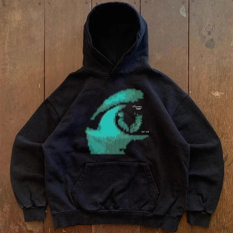 Can see you niche printing hoodie high street men and women vintage antique fall and winter new couple hooded sweater
Can see you niche printing hoodie high street men and women vintage antique fall and winter new couple hooded sweater
