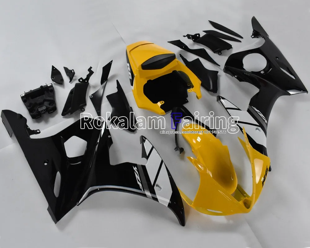 

Fashion Plastic Fairing For Yamaha YZF-R6 03 04 YZFR6 2003 2004 YZF R6 YZF600 Motorbike Cowling (Injection molding)