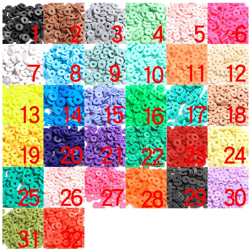 1200pcs/Bag Flat Round Polymer Clay Beads for Bracelet Making Chip Disk Loose Spacer Handmade Beads DIY Jewelry Findings Gifts
1200pcs/Bag Flat Round Polymer Clay Beads for Bracelet Making Chip Disk Loose Spacer Handmade Beads DIY Jewelry Findings Gifts