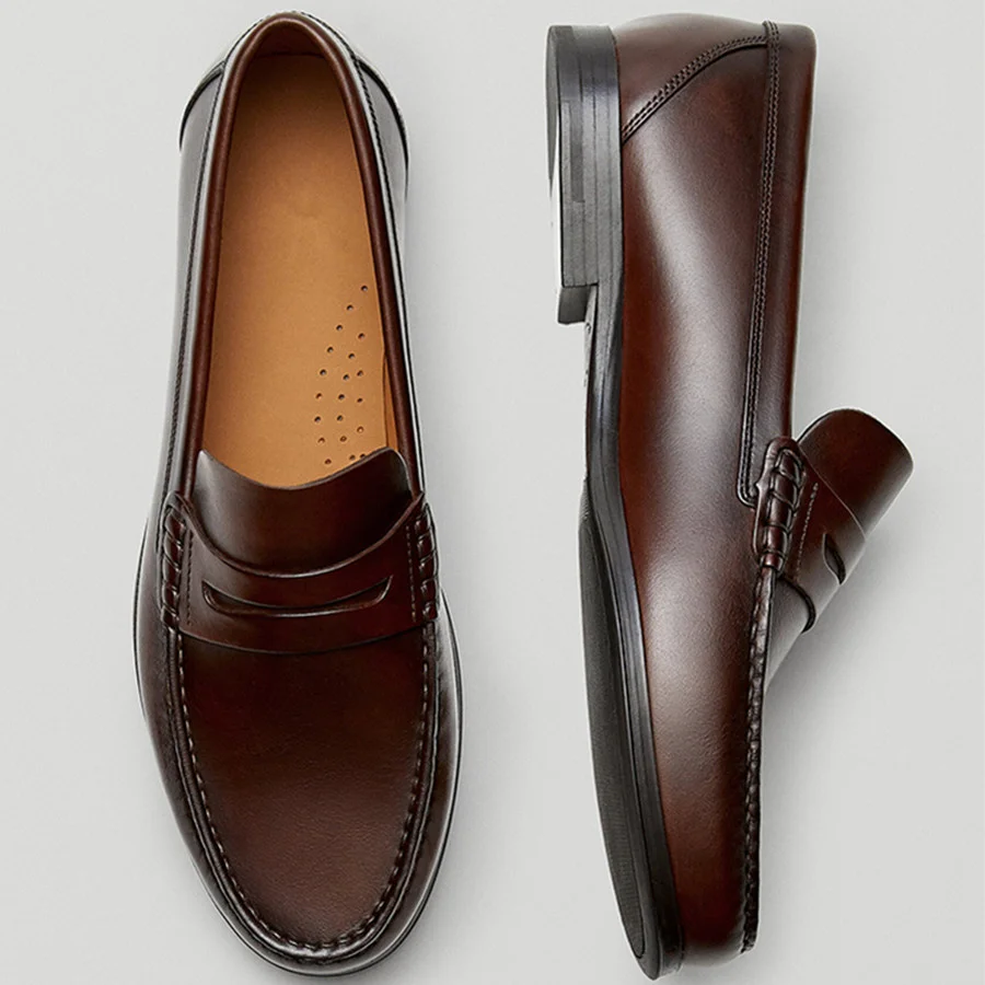 Jenny&Dave Flat Men England Style Vintage Genuine Leather Cowhide Slip-On Loafers Men Shoes Man Casual Moccasin Flat Men Shoes
Jenny&Dave Flat Men England Style Vintage Genuine Leather Cowhide Slip-On Loafers Men Shoes Man Casual Moccasin Flat Men Shoes