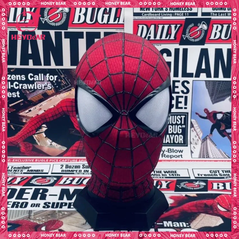 

Marvel Cosplay The Amazing Spider-Man 2 Mask Movie Gaffey Version Of Peter Parker Adult Mask High Quality Mask boy's Cool gift