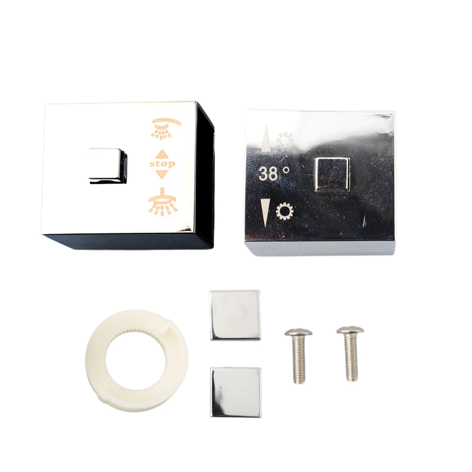 1 Pair Square Shower Temperature Control Handle Knob Chrome Plastic Thermostatic Handle Brushes Home Bathroom Cleaning Tools
1 Pair Square Shower Temperature Control Handle Knob Chrome Plastic Thermostatic Handle Brushes Home Bathroom Cleaning Tools