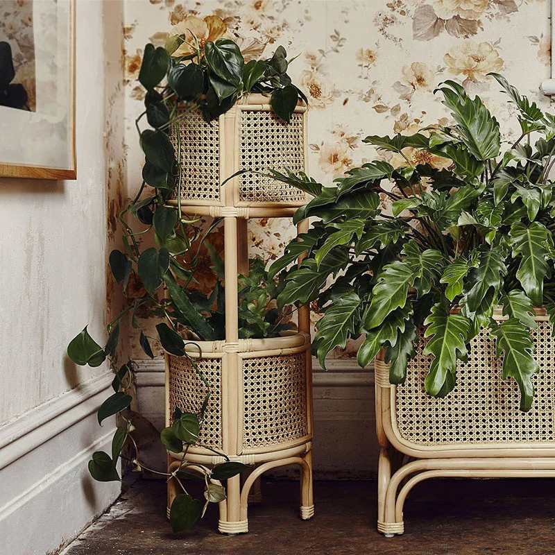 Plant Shelves Creative Rattan Flower Stand Homestay Multi-layer Indoor Pots Stand Nordic Style Indoor Handmade Real Rattan
Plant Shelves Creative Rattan Flower Stand Homestay Multi-layer Indoor Pots Stand Nordic Style Indoor Handmade Real Rattan