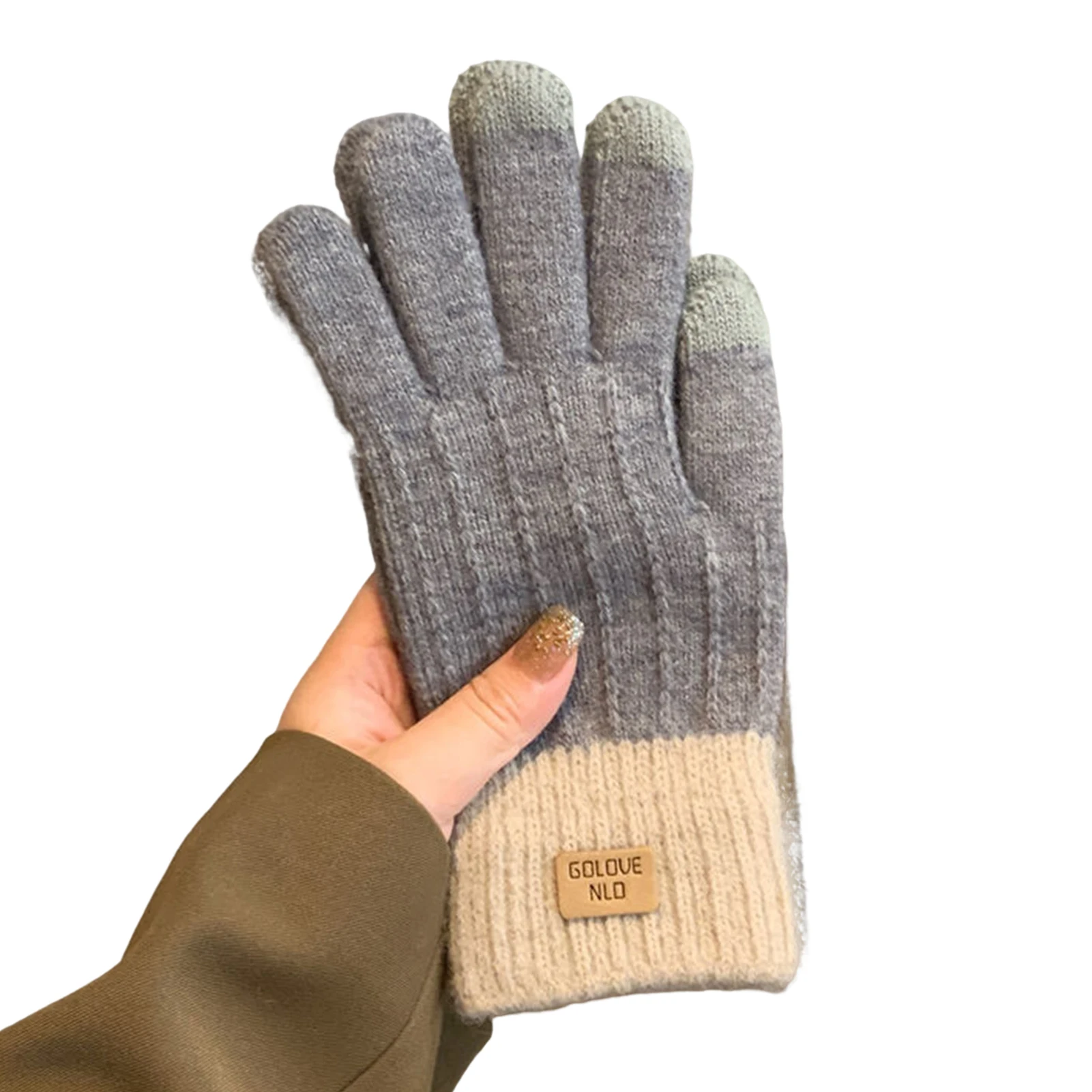 

Women's Winter Touchscreen Gloves Warm Fleece Lined Knit Gloves with Touchscreen for Cold Weather Protect Hands