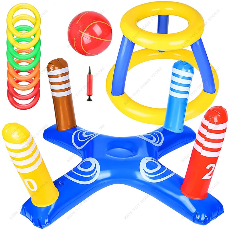 Inflatable Pool Floats Toys Floating Basketball Hoop Float Cross Toss Ring Summer Kidss Water Fun Toy
Inflatable Pool Floats Toys Floating Basketball Hoop Float Cross Toss Ring Summer Kidss Water Fun Toy