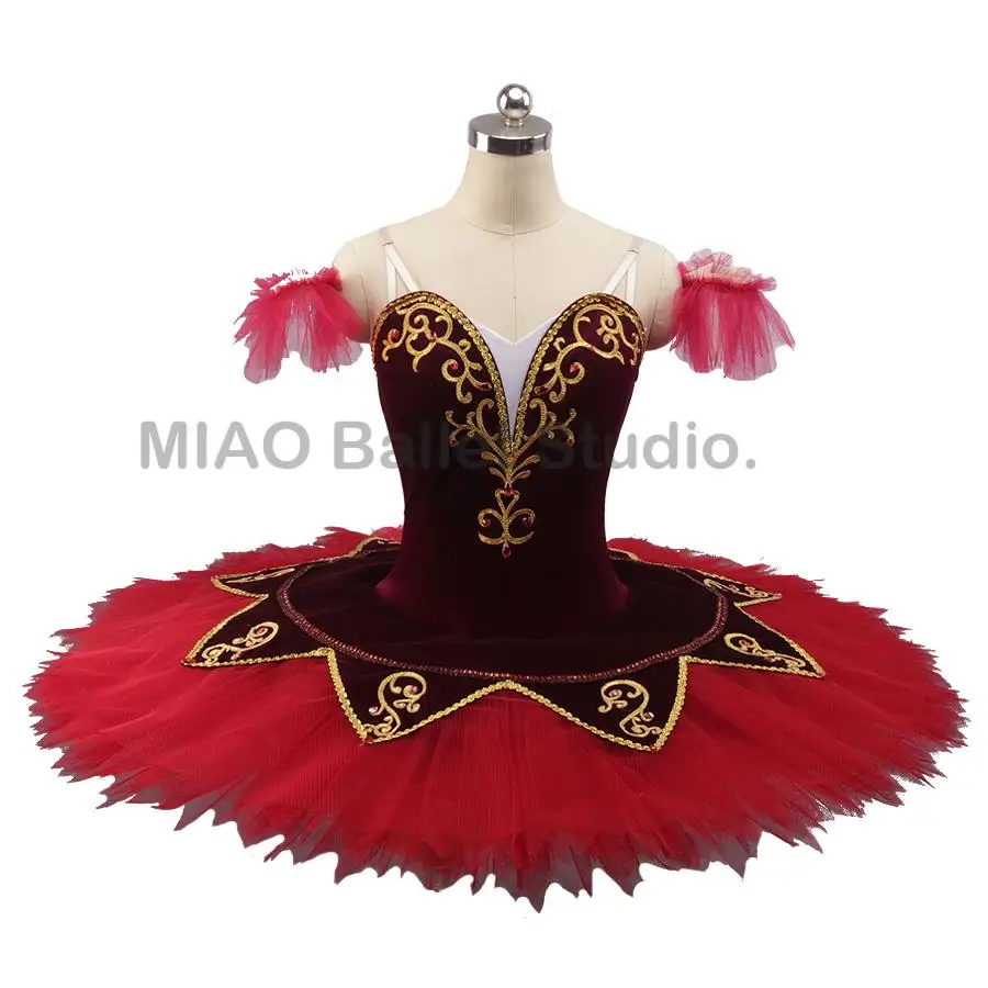 Velvet Burgundy Fairy of the Golden Professional Ballerina Costume Girls Red Platter Tutu for Paquita Ballet Costume Women 0058
Velvet Burgundy Fairy of the Golden Professional Ballerina Costume Girls Red Platter Tutu for Paquita Ballet Costume Women 0058