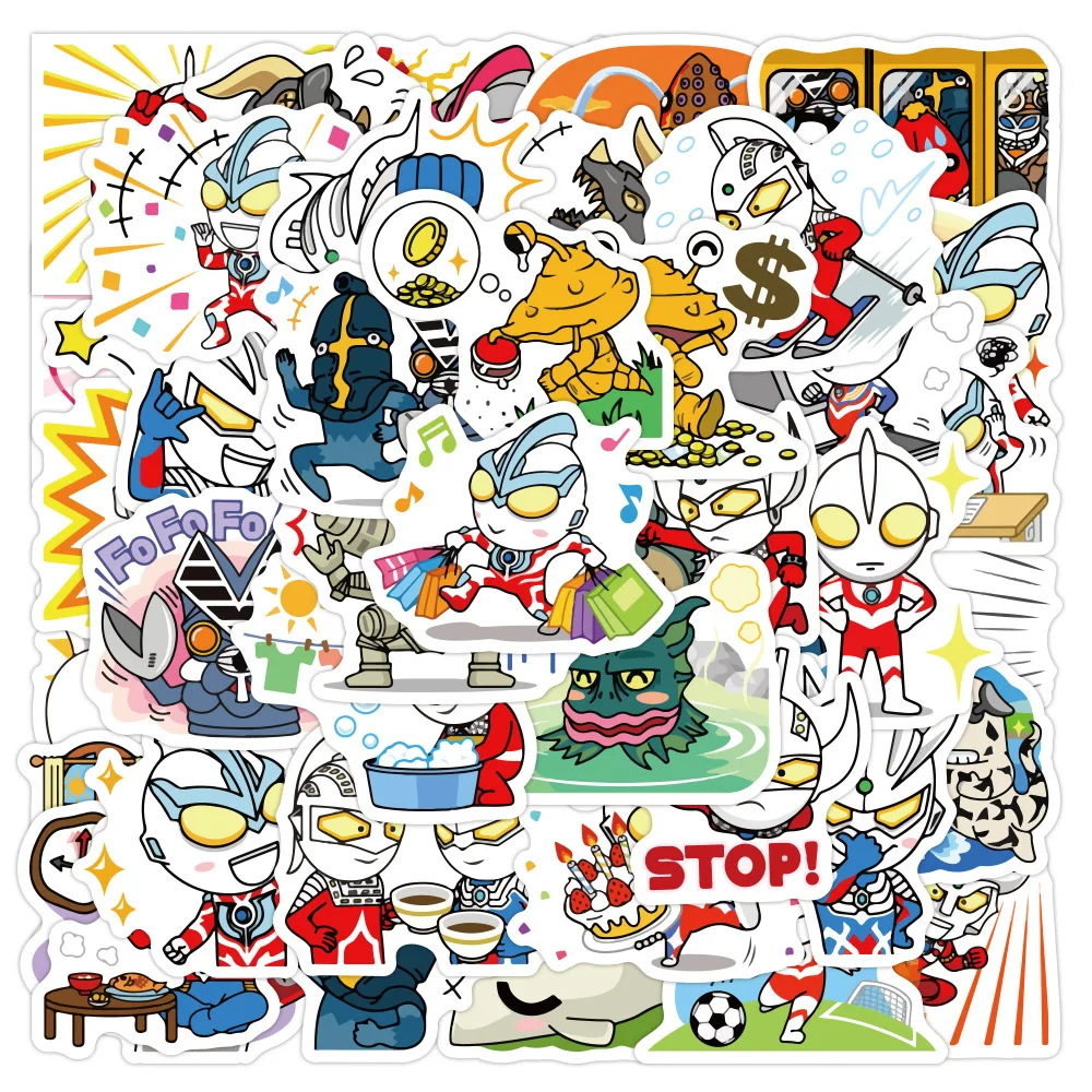 Ultraman Cartoon Anime Stickers Japanese Monster Material Cute Mobile Phone Shell PVC Waterproof Hand Account Stickers 
Ultraman Cartoon Anime Stickers Japanese Monster Material Cute Mobile Phone Shell PVC Waterproof Hand Account Stickers