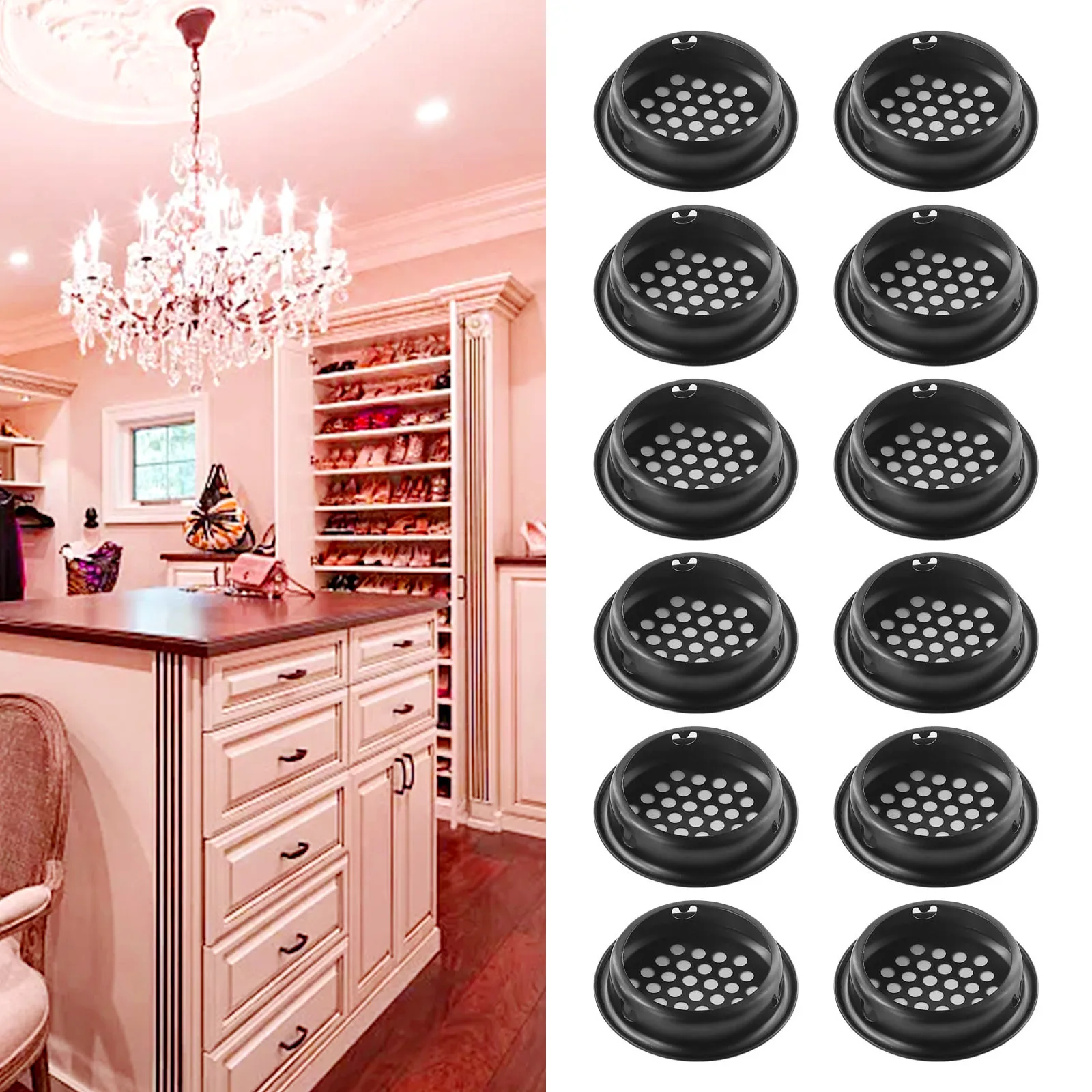 Ventilation Grilles Air Vent Holes 35mm Air Vent Louver Hole Mesh Vents Soffit Stainless Steel 12pcs Exhaust Fans
Ventilation Grilles Air Vent Holes 35mm Air Vent Louver Hole Mesh Vents Soffit Stainless Steel 12pcs Exhaust Fans