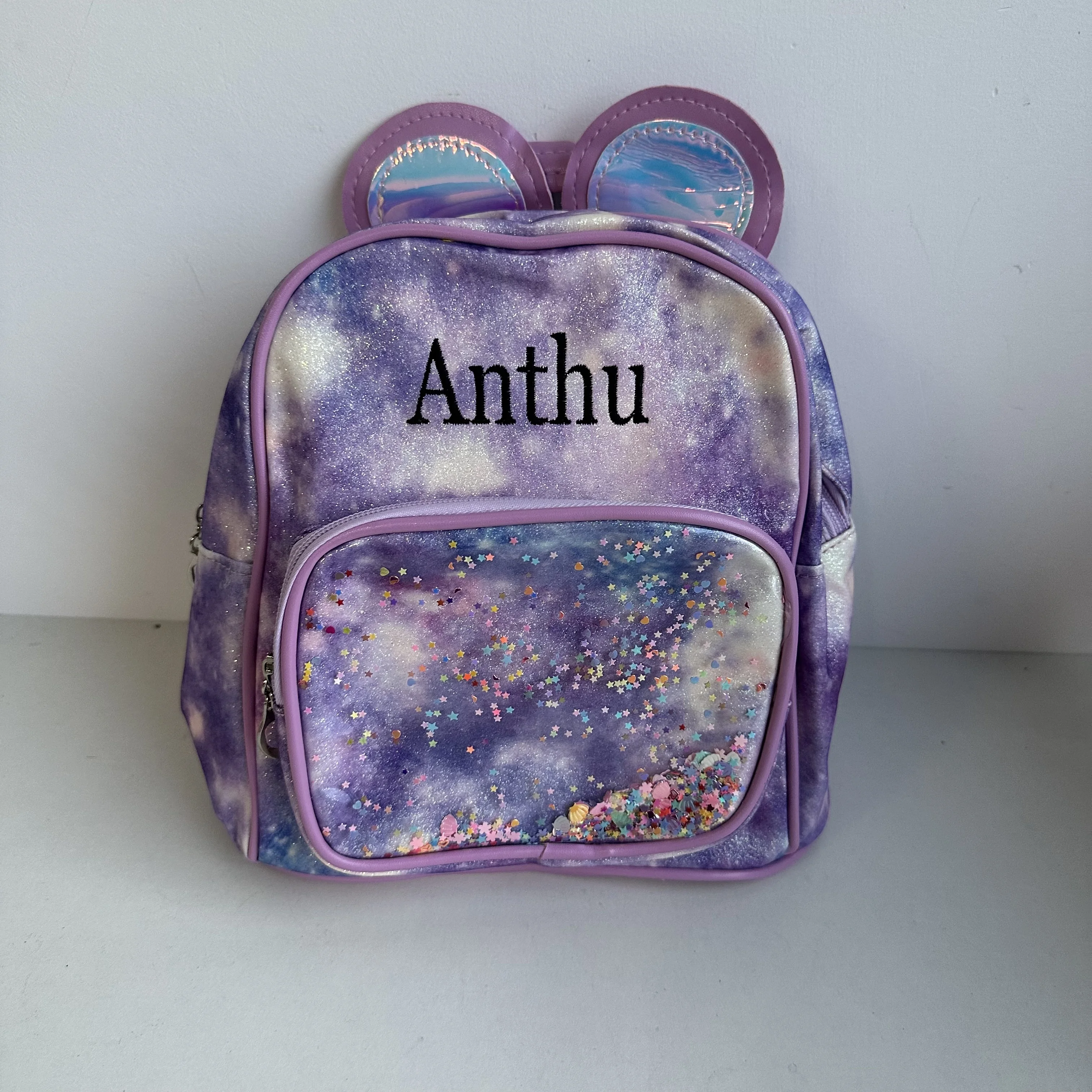 Personalized Name Lightweight Baby PU Backpack Princess Girls Starry Sky Kindergarten Schoolbag Custom Embroidered Snack Bags
Personalized Name Lightweight Baby PU Backpack Princess Girls Starry Sky Kindergarten Schoolbag Custom Embroidered Snack Bags