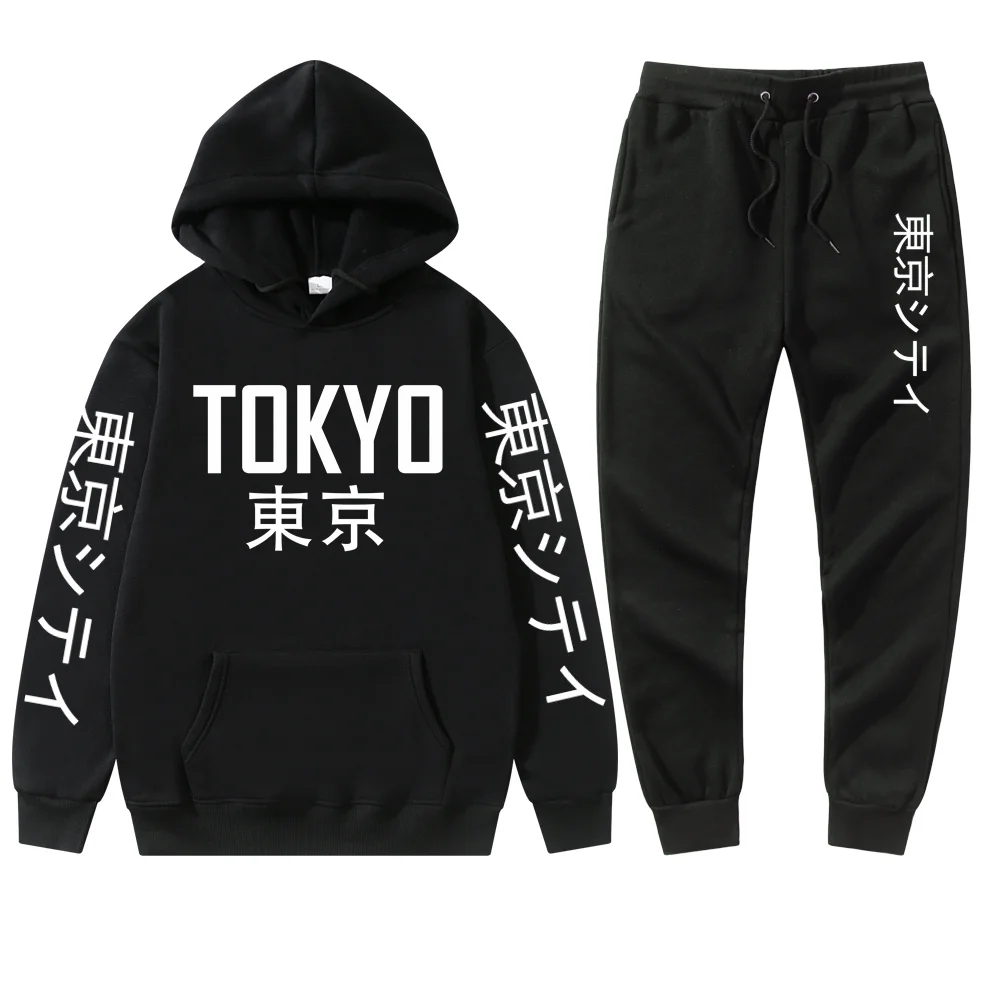 2-piece set Hoodies Sweatpants Suit Harajuku Tokyo Print Tracksuit Men Women Casual Sweatshirt Fleece Pants Jogging Pullover
2-piece set Hoodies Sweatpants Suit Harajuku Tokyo Print Tracksuit Men Women Casual Sweatshirt Fleece Pants Jogging Pullover