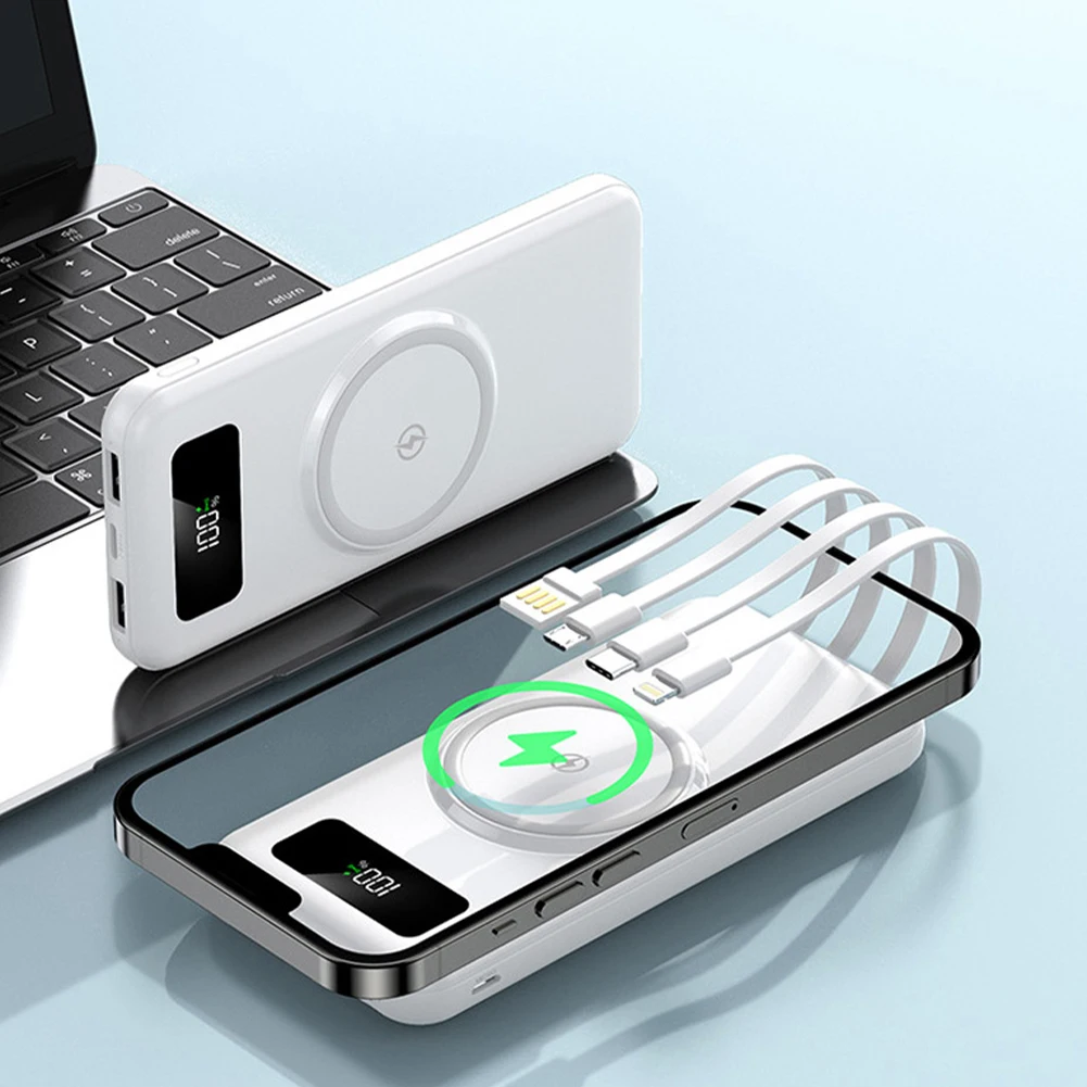 20000mAh Wireless Portable Charger with Built-in Cable Portable Power Bank for Heated Vest Jacket iPhone 14 15 X Samsung S22
20000mAh Wireless Portable Charger with Built-in Cable Portable Power Bank for Heated Vest Jacket iPhone 14 15 X Samsung S22