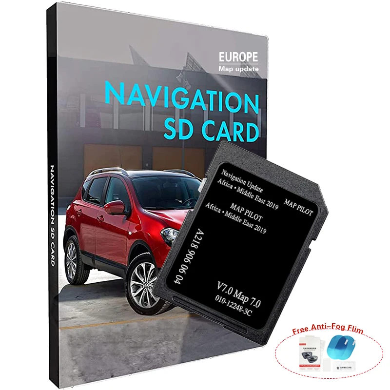 

SD Card GARMIN A2189060604 V7 Africa Middle East 2019 Maps GPS Navigation Update for Mercedes Sat Nav 8GB with Anti Fog Sticker