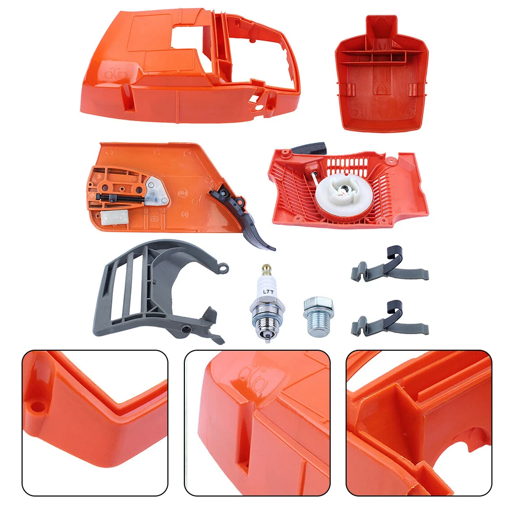 Chain Brake Cover Top Cylinder Cover Front Brake Handle Garden Power Tool Lawn Mower Grass Trimmer Recoil Starter
Chain Brake Cover Top Cylinder Cover Front Brake Handle Garden Power Tool Lawn Mower Grass Trimmer Recoil Starter