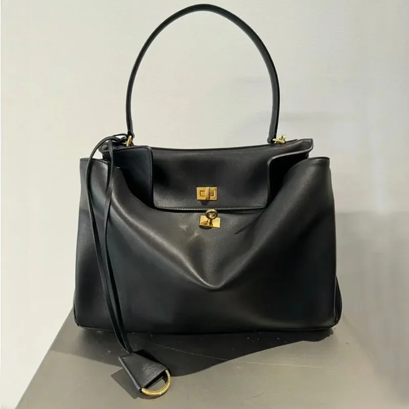 

Genuine Leather Shoulder Bags Top Handle Bag Totes Designer Handbag Women Large Capacity Satchel Crossbody Bag Fashion 2024 New