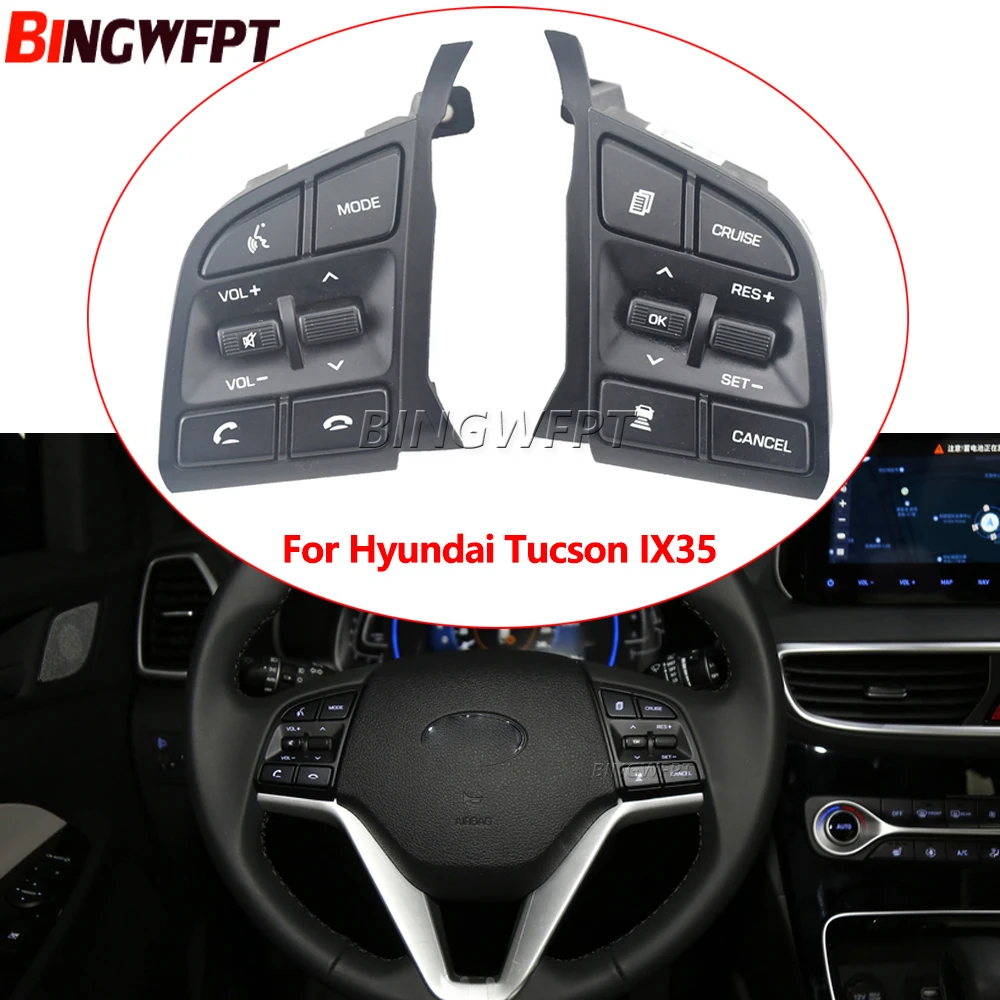 Original Steering Wheel Buttons For Hyundai Tucson IX35 2015-2019 Bluetooth Cruise Control Volume Switch 96710D3500
Original Steering Wheel Buttons For Hyundai Tucson IX35 2015-2019 Bluetooth Cruise Control Volume Switch 96710D3500