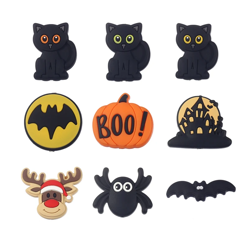 10Pcs Silicone Beads Halloween Teether Beads For Jewelry Making DIY Pacifier Chain Pen Bracelet Jewelry Handmade Accessories
10Pcs Silicone Beads Halloween Teether Beads For Jewelry Making DIY Pacifier Chain Pen Bracelet Jewelry Handmade Accessories