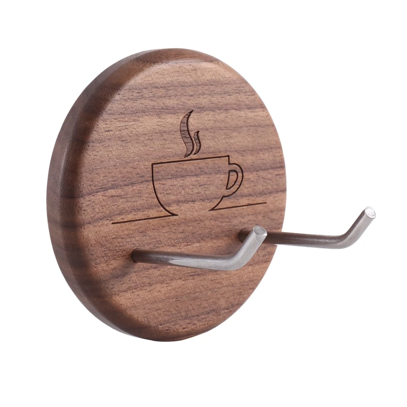 Espresso Portafilter Wall Rack Walnut Wall Mounted Hooks With Stainless Steel Hooks Suitable For 51/54/58Mm Portafilter
Espresso Portafilter Wall Rack Walnut Wall Mounted Hooks With Stainless Steel Hooks Suitable For 51/54/58Mm Portafilter