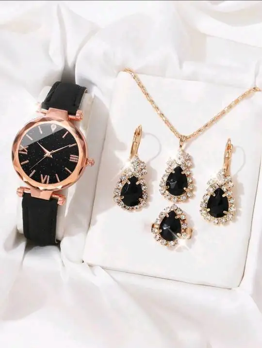 5pcs Set Watches For Women Leather Band Ladies Watch Simple Casual Women's Analog WristWatch Bracelet Gift Montre 
5pcs Set Watches For Women Leather Band Ladies Watch Simple Casual Women's Analog WristWatch Bracelet Gift Montre