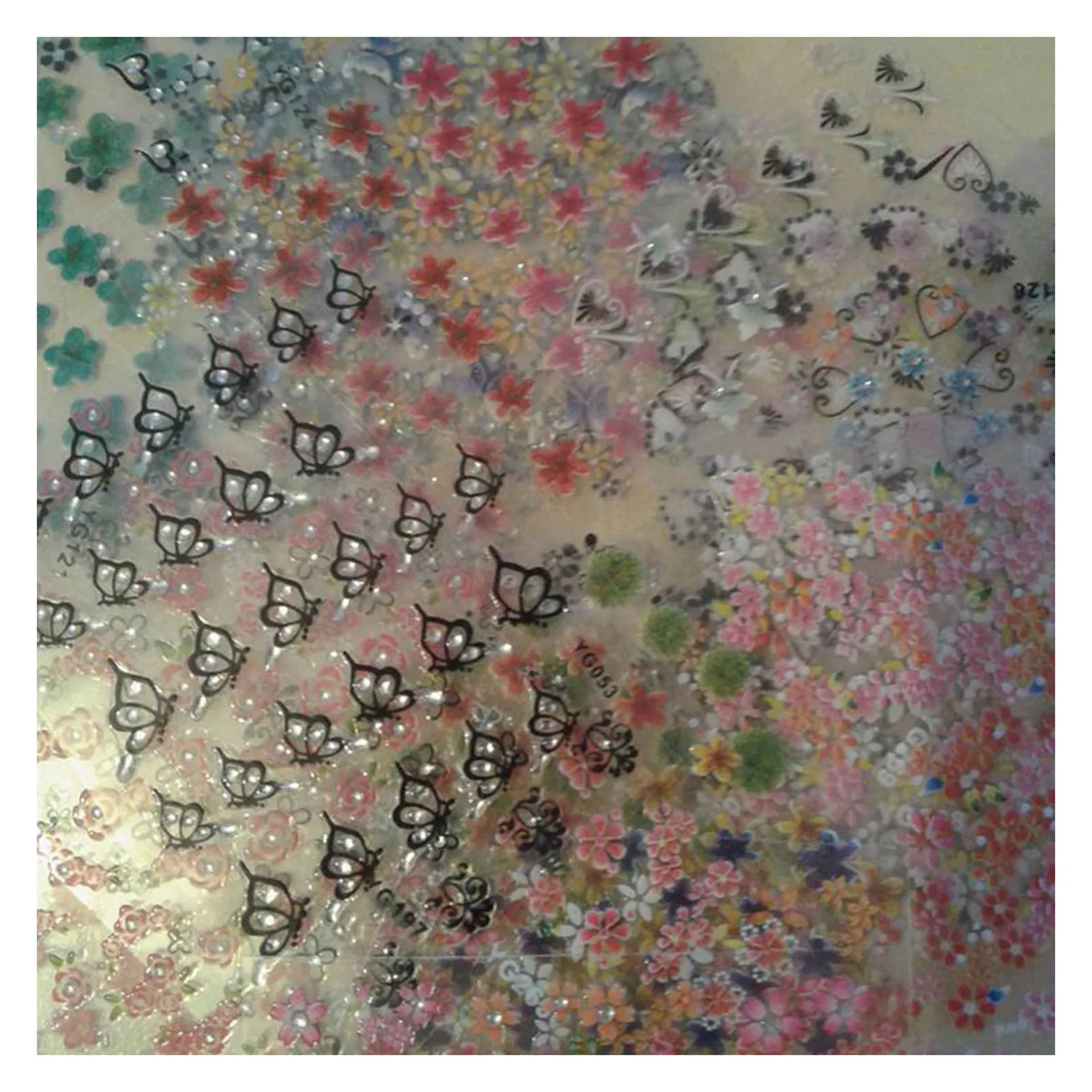 Colorful Flower Nail Stickers Cute DIY 30 Sheets Self Adhesive Nail Supplies for Women Manicure Decoration
Colorful Flower Nail Stickers Cute DIY 30 Sheets Self Adhesive Nail Supplies for Women Manicure Decoration