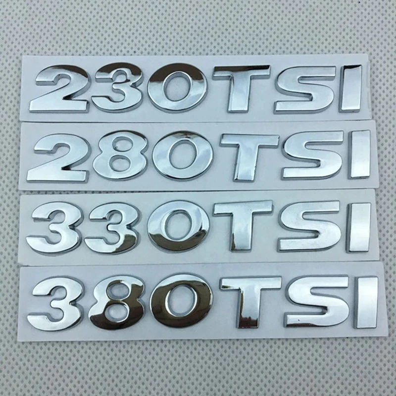 3D Metal 230TSI 280TSI 330TSI 380TSI Badge Emblem Car Trunk Sticker For Volkswagen Passat Lang Yilingdu Sagitar Magotan Bora
3D Metal 230TSI 280TSI 330TSI 380TSI Badge Emblem Car Trunk Sticker For Volkswagen Passat Lang Yilingdu Sagitar Magotan Bora