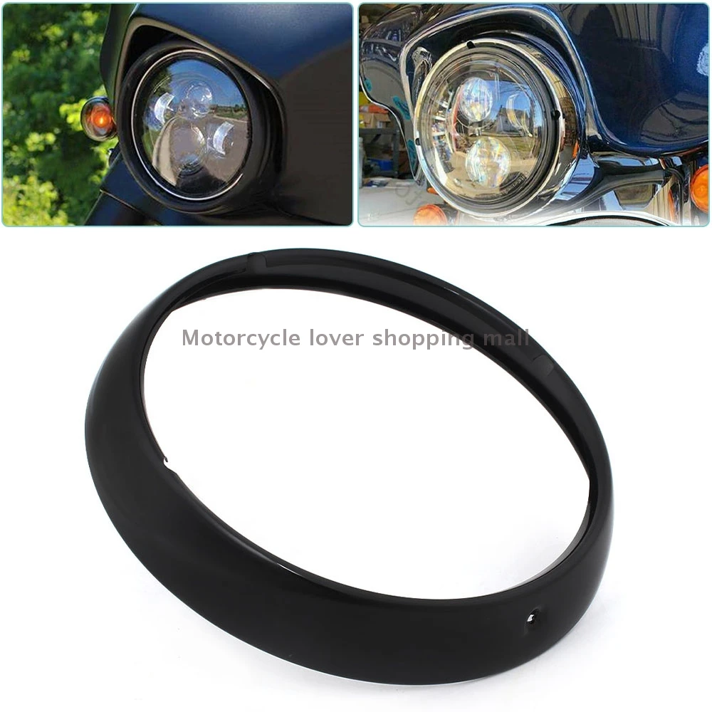 Переднее светодиодное кольцо 7 дюймов для мотоцикла Harley Touring Road King Electra Glide Street Glide Tri Glide 
Переднее светодиодное кольцо 7 дюймов для мотоцикла Harley Touring Road King Electra Glide Street Glide Tri Glide