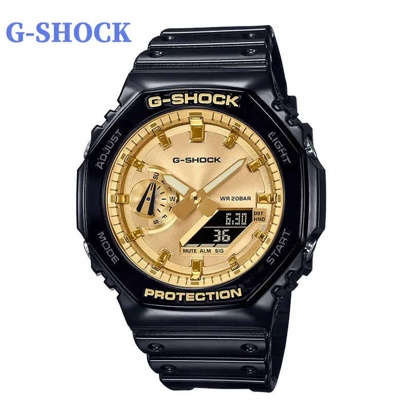 

G-SHOCK мужские часы GA2100 многофункциональные модные повседневные уличные спортивные противоударные часы с двойным дисплеем Мужские кварцевые часы