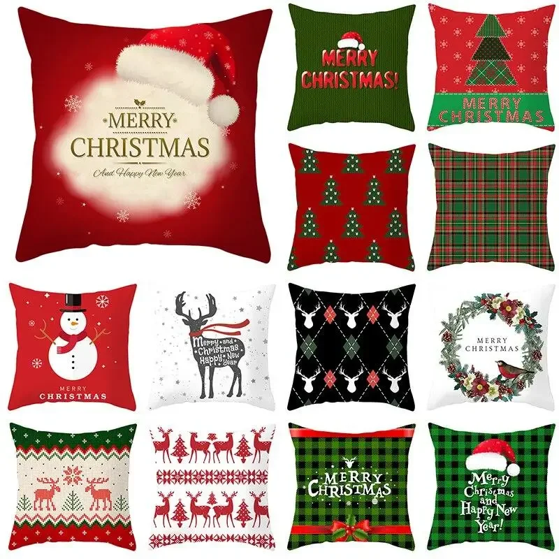 Pillow Home Pillowcase Merry Christmas Cushion Cover Elk Tree Car Snowflake Decoration
Pillow Home Pillowcase Merry Christmas Cushion Cover Elk Tree Car Snowflake Decoration