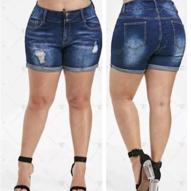 Streetwear Push Up Slim Hip Cuff Short Jeans 3xl 4xl Summer Korean Ripped Women's Ripped Casual Denim Shorts
Streetwear Push Up Slim Hip Cuff Short Jeans 3xl 4xl Summer Korean Ripped Women's Ripped Casual Denim Shorts