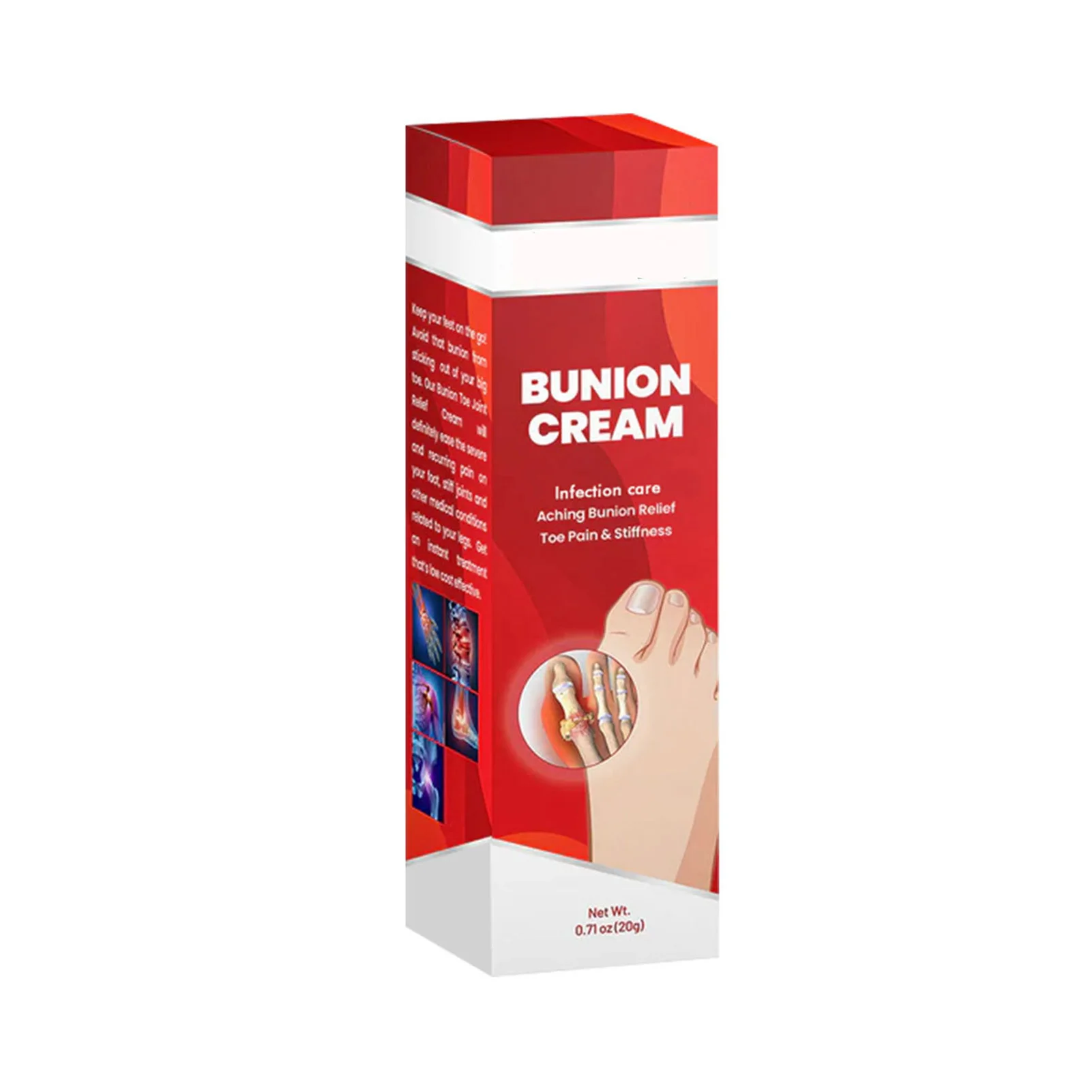 20g Bunion Pain Relief Cream Gentle Formula Bunion Relief Cream for Back Neck Knee Hand
20g Bunion Pain Relief Cream Gentle Formula Bunion Relief Cream for Back Neck Knee Hand